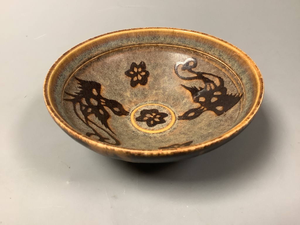 A Chinese paper-cut bowl, diameter 13cm